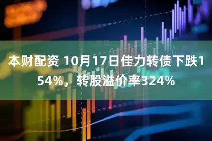 本财配资 10月17日佳力转债下跌154%，转股溢价率324%